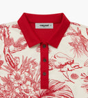 Head Golf Women's Printed Polo Red-Botanical