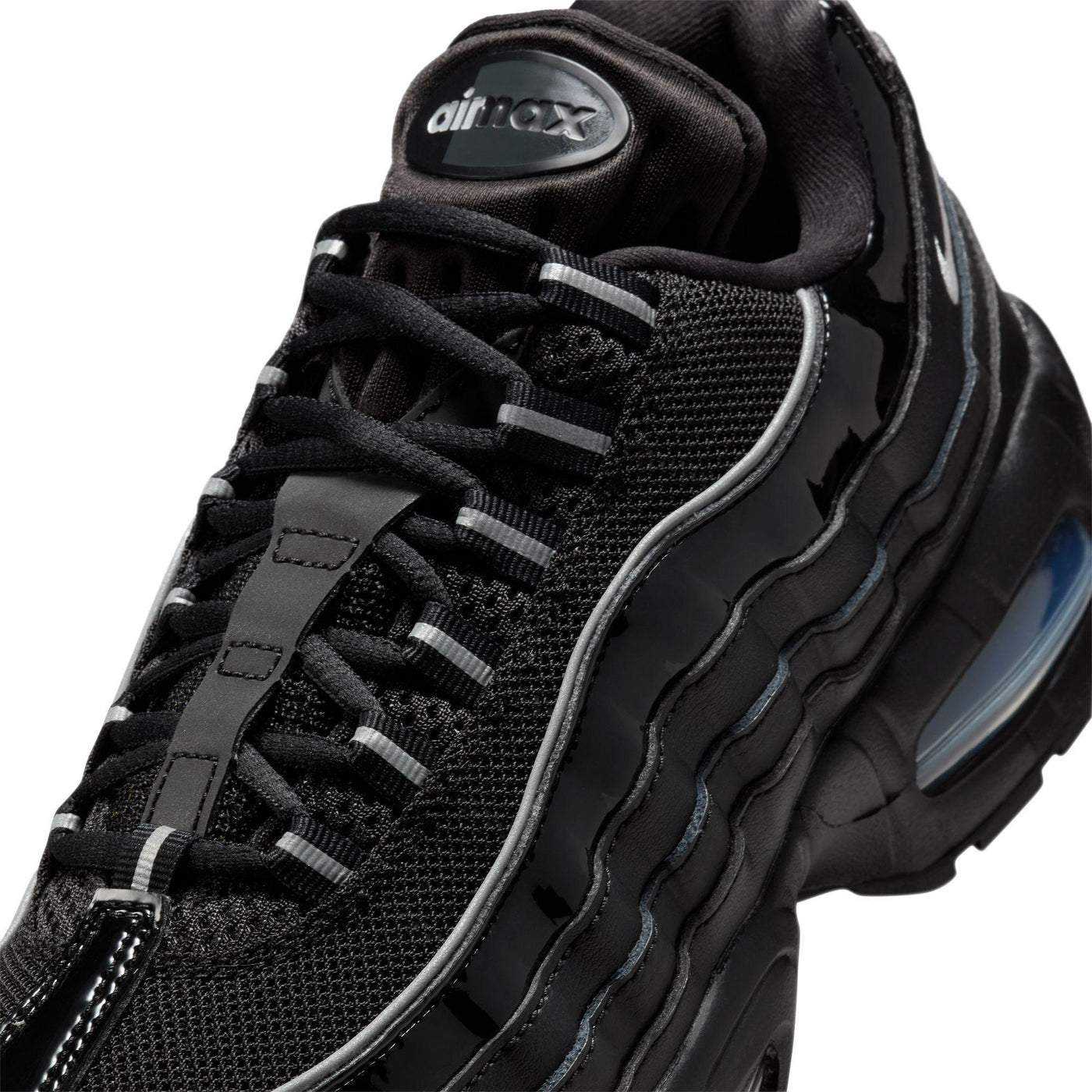 Women's Nike Air Max 95 Black/Metallic Silver-Reflect Silver