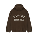 Fear of God Essentials Brushed Hoodie Brown