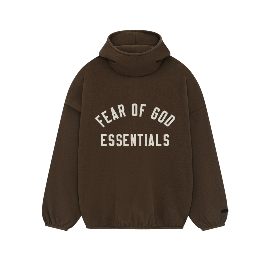 Fear of God Essentials Brushed Hoodie Brown