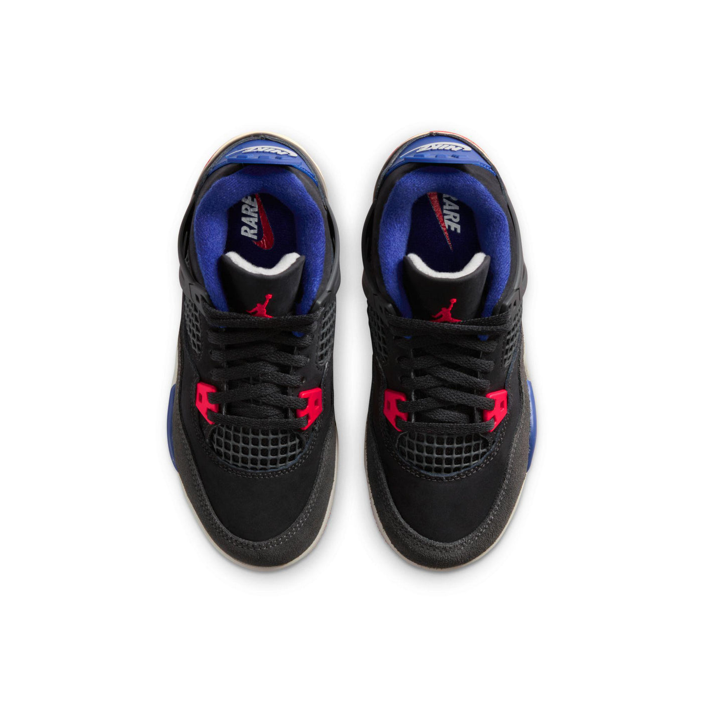 Jordan 4 Retro Little Kids' Shoes Black/Fire Red-Deep Royal Blue