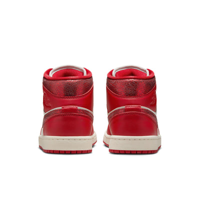 Women's Air Jordan 1 Mid SE Sail/Varsity Red-Team Red