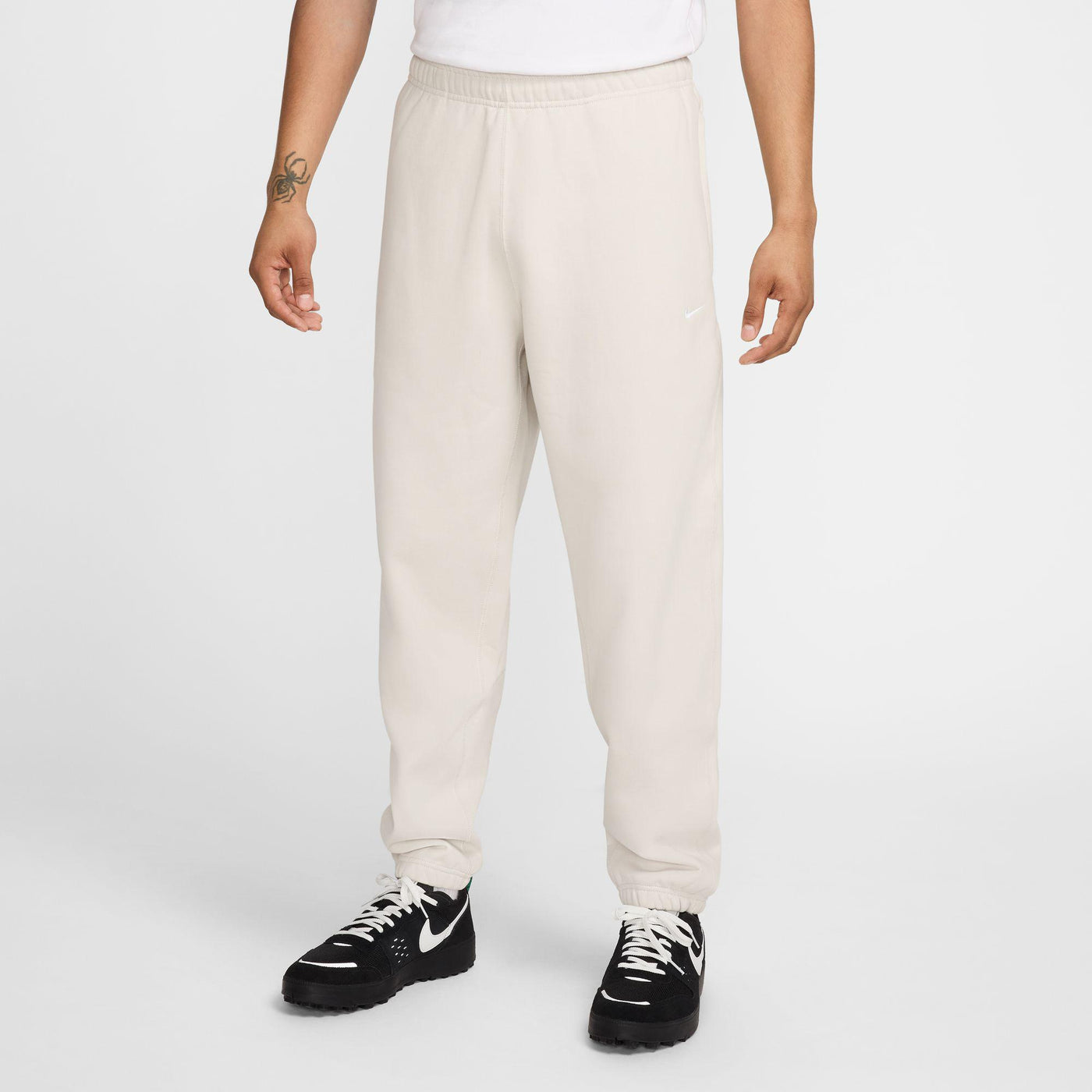Nike Solo Swoosh Men's Fleece Pants Light Bone