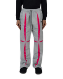 Nash Slice Pant Silver Grey/Fluro Pink