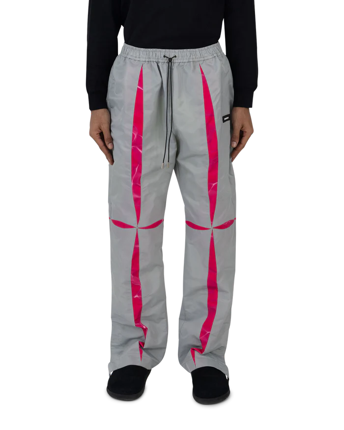 Nash Slice Pant Silver Grey/Fluro Pink