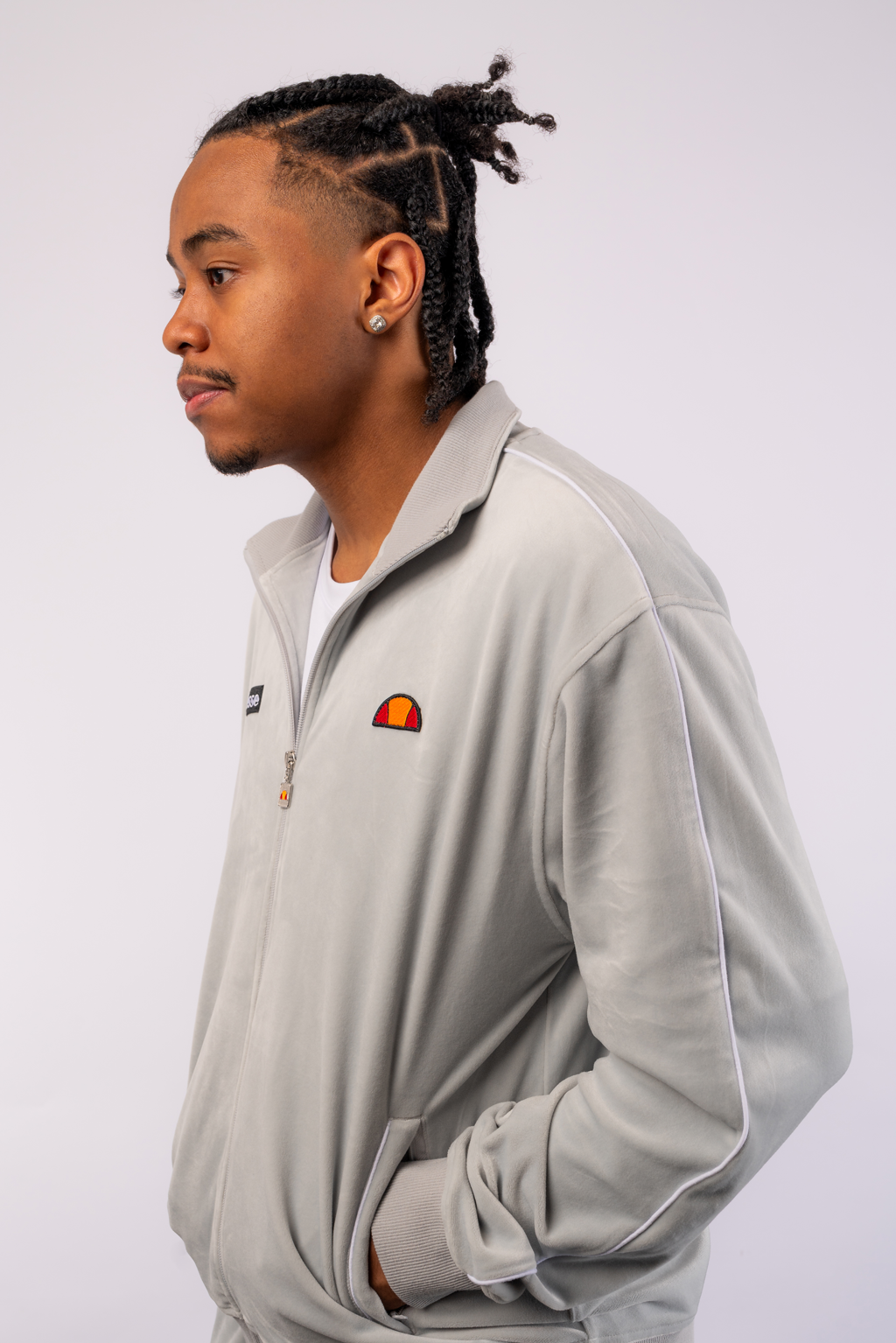 ellesse ジップアップジャケット L グレー Ellesse Napoli Track Top Light Grey – Hush Life Boutique