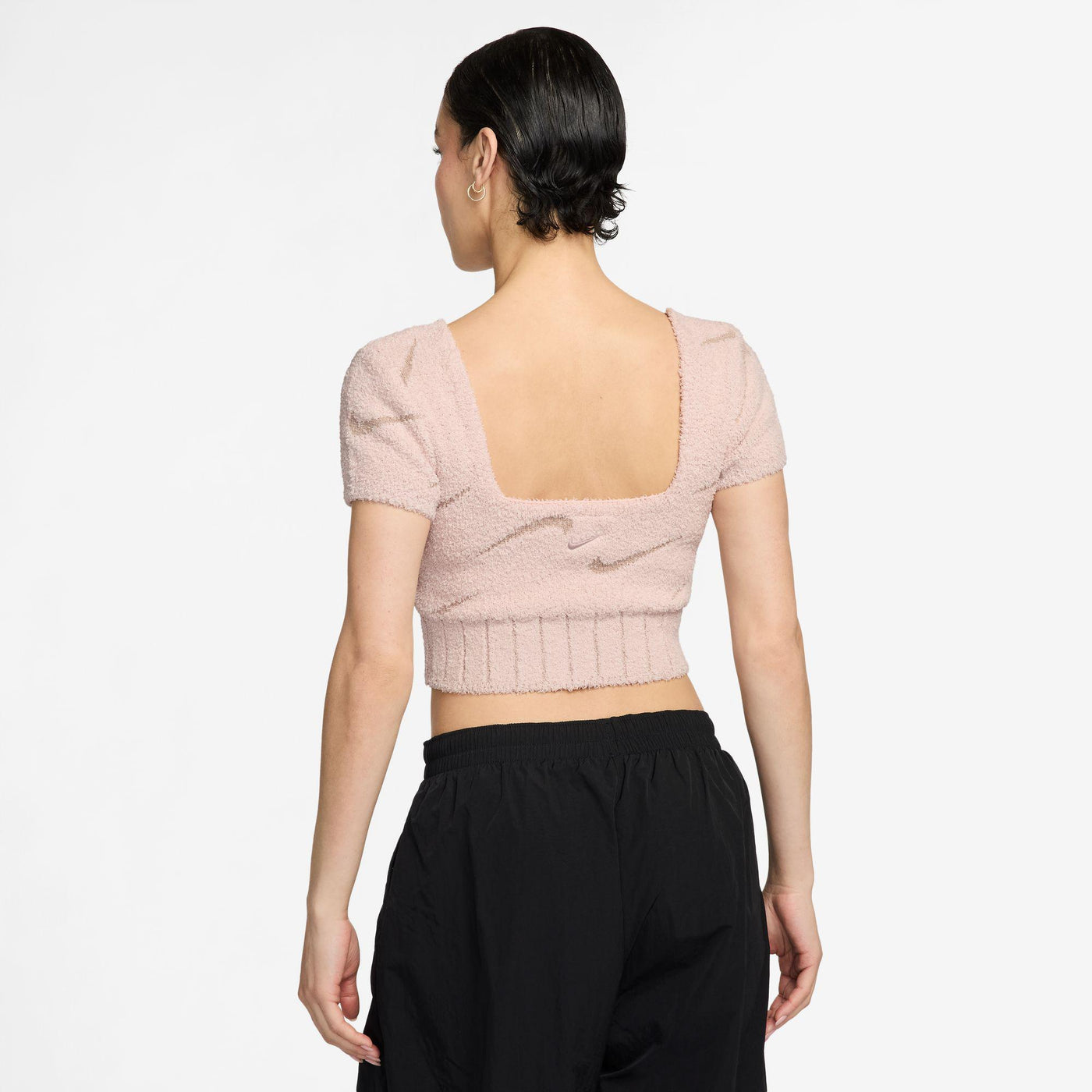 Nike Sportswear Phoenix Cozy Bouclé Women's Short-Sleeve Cropped Knit Top
