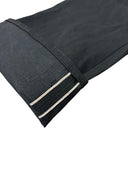 Tellason Fredy Wide Leg Jean Black Selvedge Denim