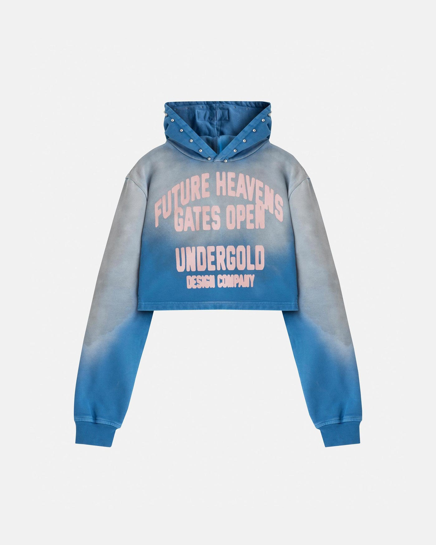 Undergold Women's Agnus Dei Future Heavens Slim Fit Hoodie Storm Blue