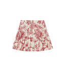 Head Golf Women's Knife Pleat Skirt Red-Botanical