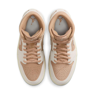 Women's Air Jordan 1 Mid SE Hemp/Light Orewood Brown-Sail