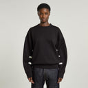 GSxWVB Oversized Sweat LS Black