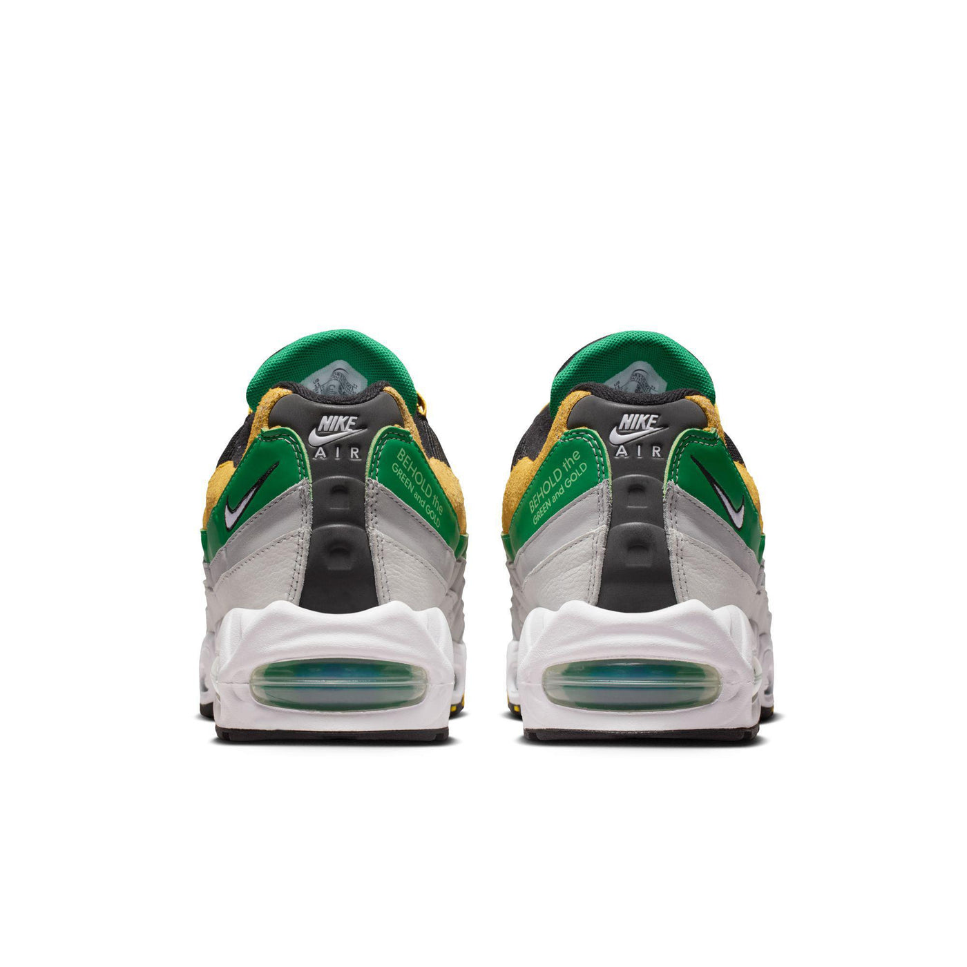Nike Air Max 95 Big Bubble x Norfolk State Black/White-Court Green-Midwest Gold