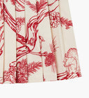 Head Golf Women's Knife Pleat Skirt Red-Botanical