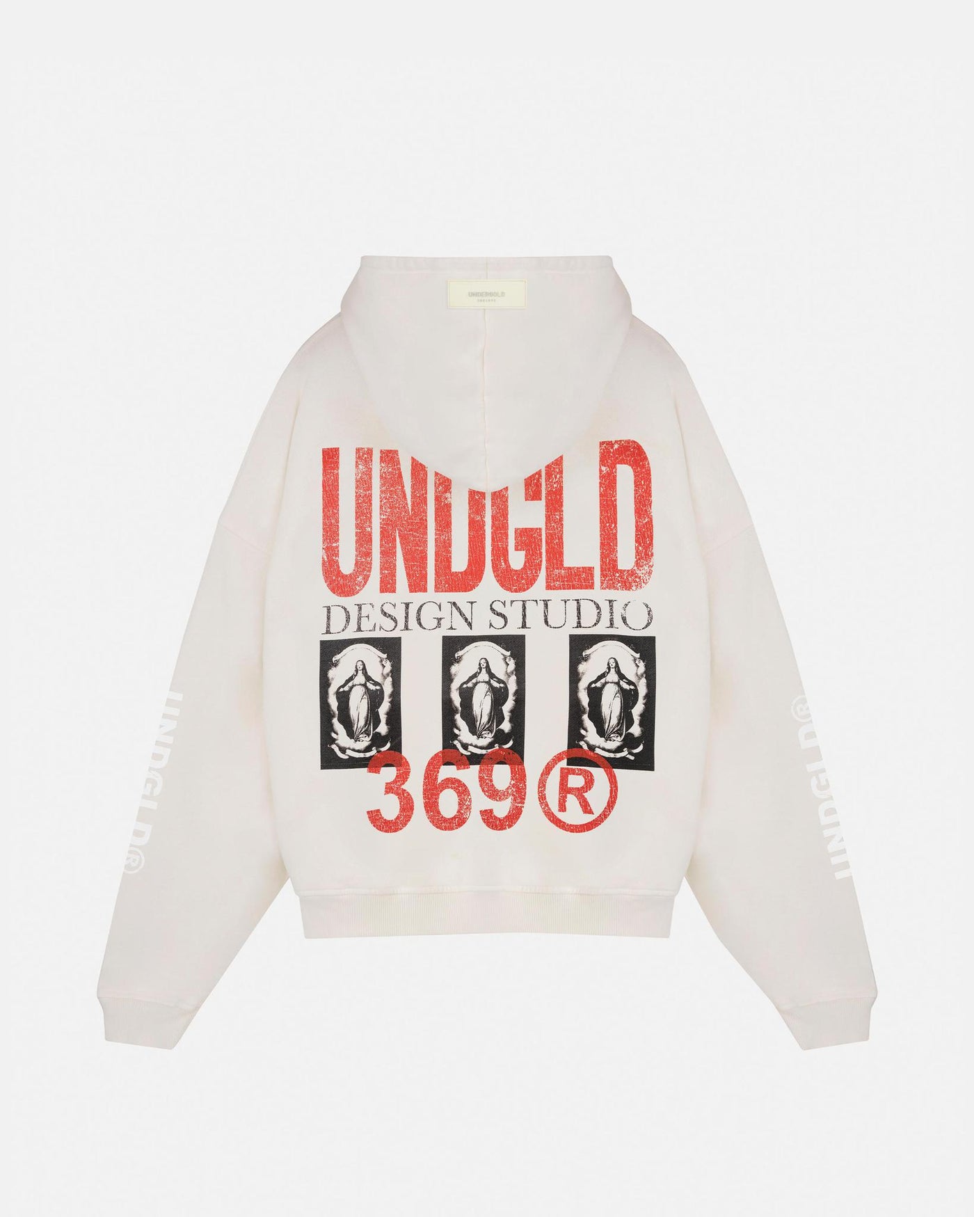 Undergold Gratia Plena Mary Hoodie Cream
