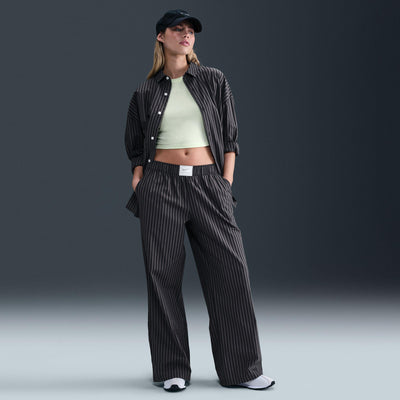 Nike Sportswear Chill Poplin Women's Striped Pants Black