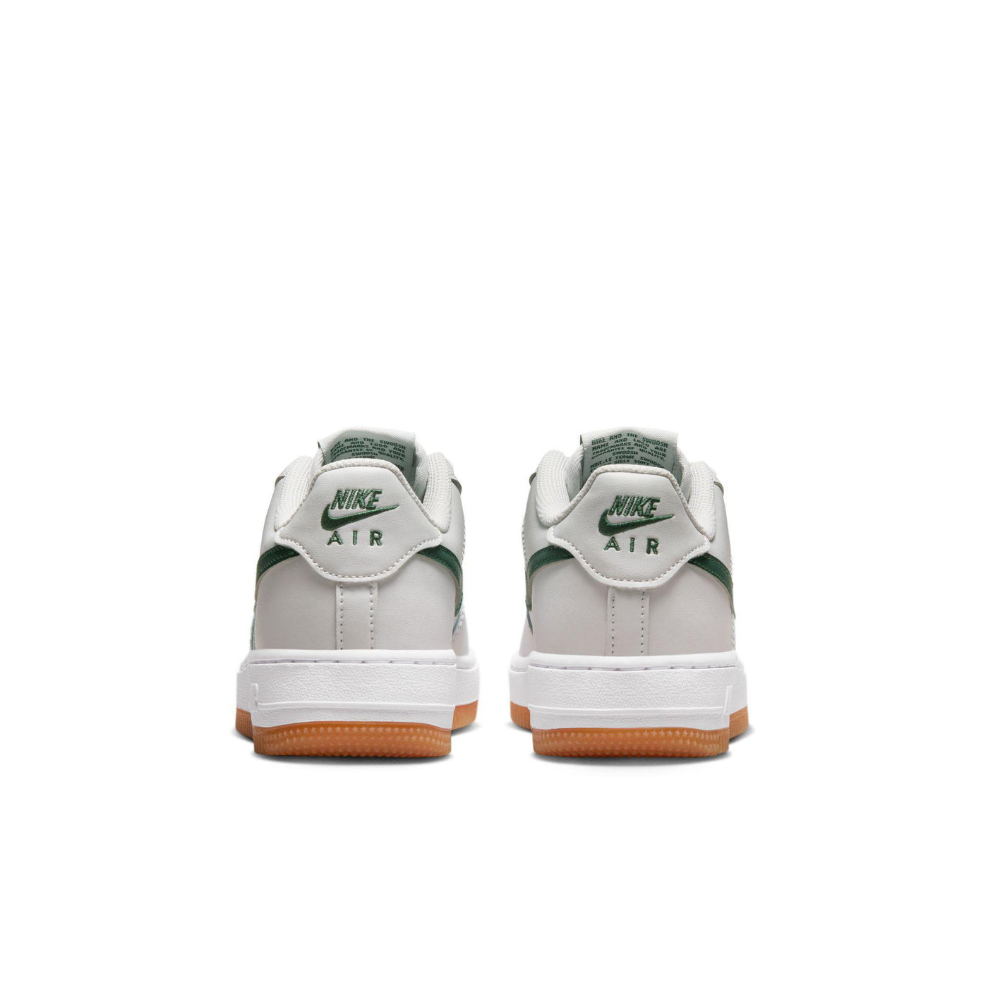 Nike Air Force 1 Big Kids' Shoes Photon Dust/White-Fir-Gum Med Brown