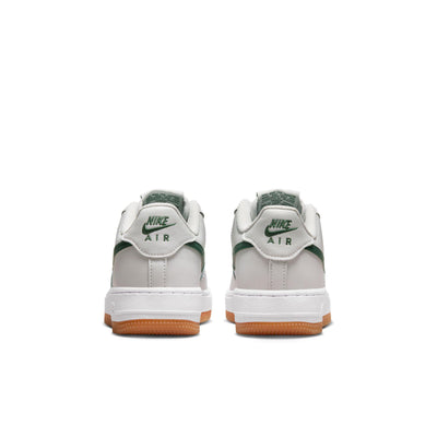 Nike Air Force 1 Big Kids' Shoes Photon Dust/White-Fir-Gum Med Brown