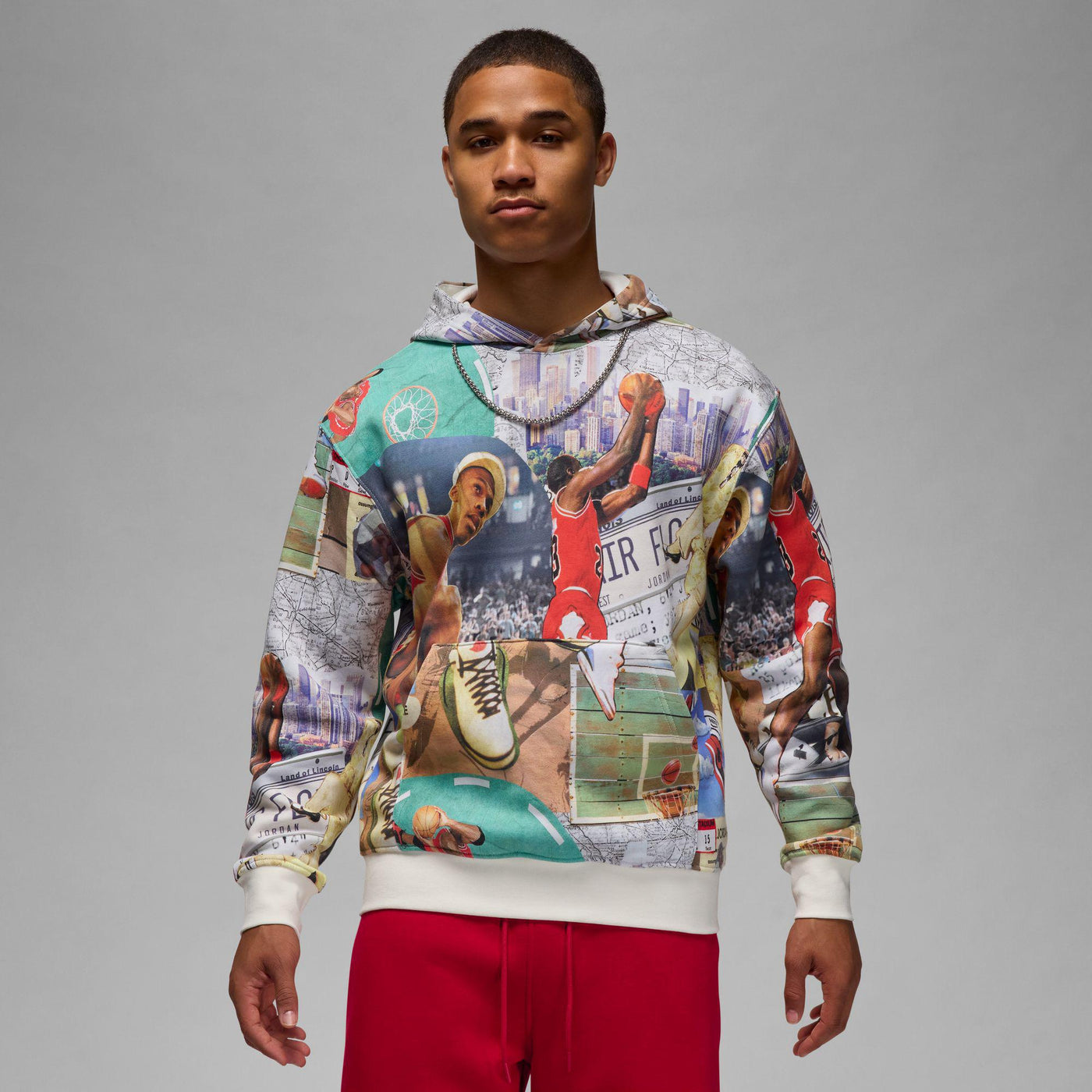 Jordan Brooklyn Fleece Men's Printed Pullover Hoodie