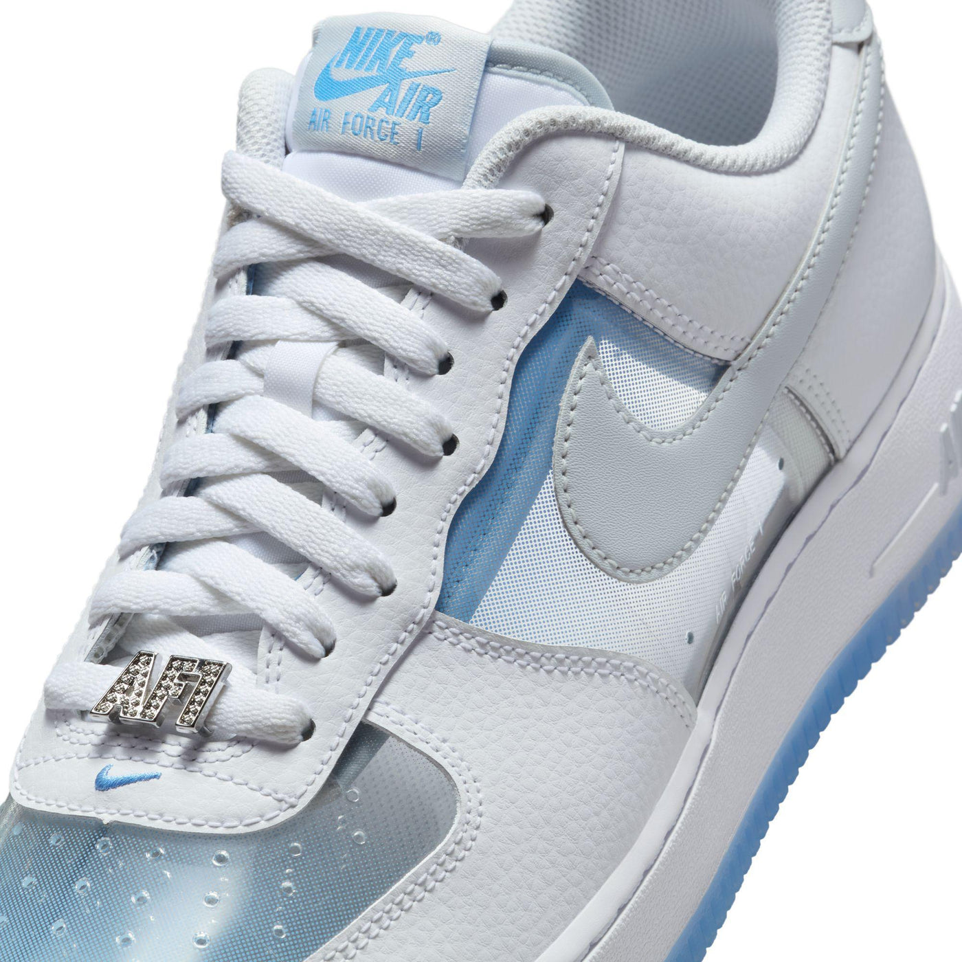 Nike Air Force 1 Retro White/Pure Platinum-University Blue