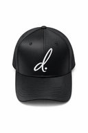 D. Dot Signature Buckle-Back Cap Black/White