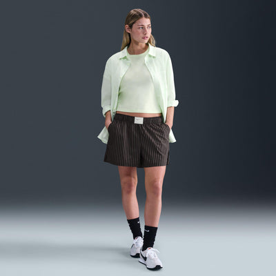 Nike Sportswear Chill Poplin Women's Striped Shorts Black