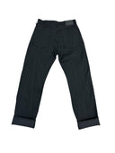 Tellason Fredy Wide Leg Jean Black Selvedge Denim