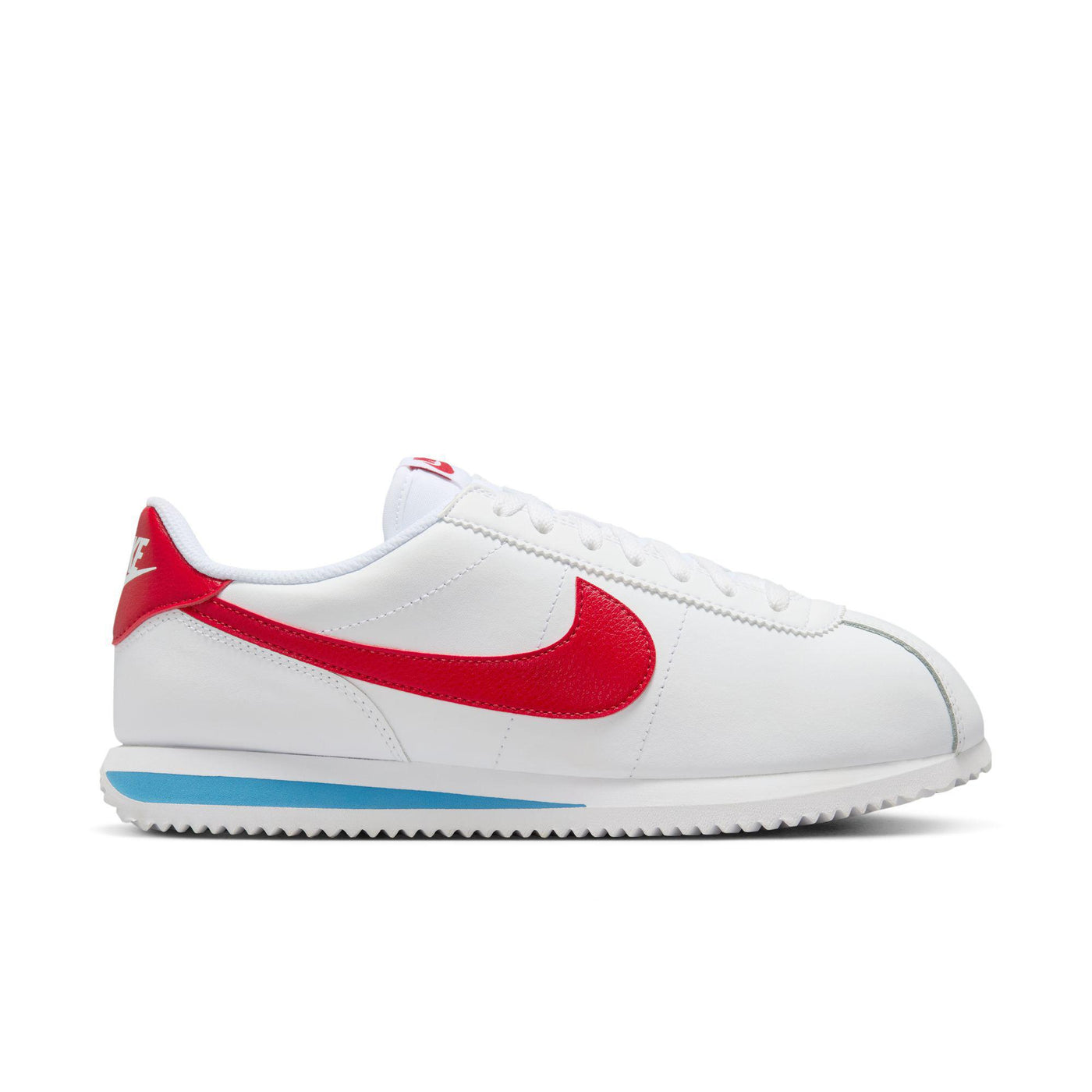 Women's Nike Cortez Leather White/Varsity Red-Varsity Blue