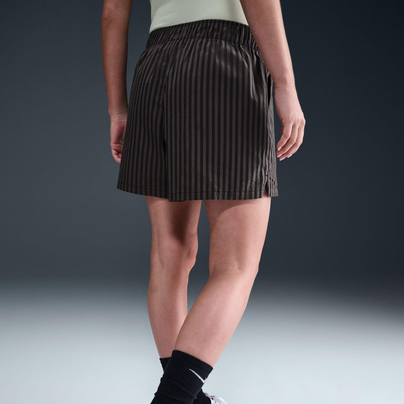 Nike Sportswear Chill Poplin Women's Striped Shorts Black