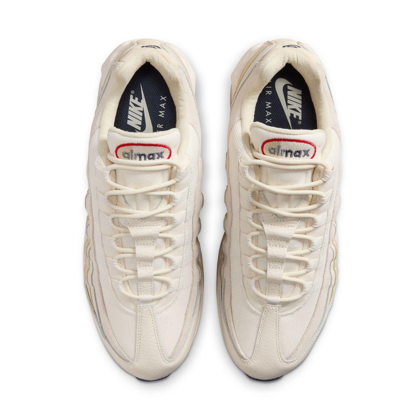 Nike Air Max 95 OG PRM Pale Ivory/University Red-Light Khaki-Sail