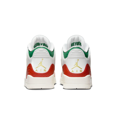 Air Jordan 3 Retro "El Vuelo" Summit White/Metallic Gold-Pine Green