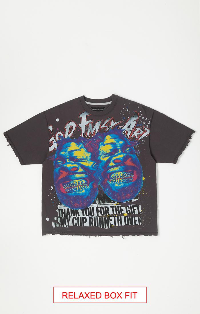 GFA Twin Grillz SS Knit (Crop Fit) Shale