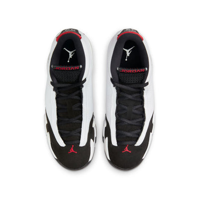 Air Jordan 14 Retro Big Kids' Shoes White/Varsity Red-Black-Metallic Silver