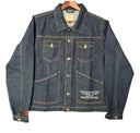 Black Safari Vintage Tour Denim Jacket