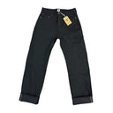 Tellason Fredy Wide Leg Jean Black Selvedge Denim