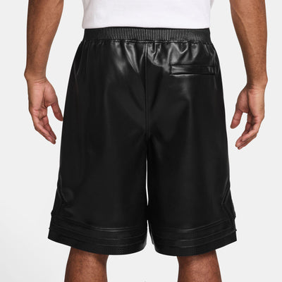 Air Jordan Men's Vegan Leather Diamond Shorts Black