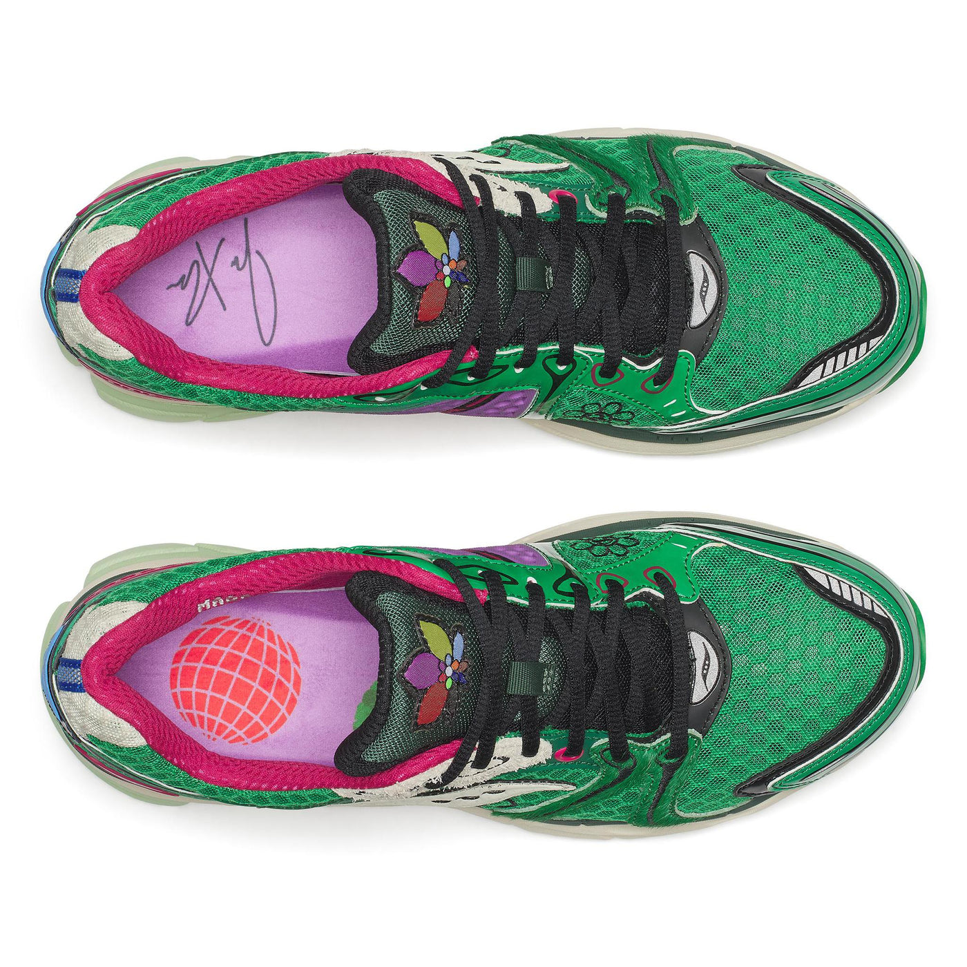 Jae Tips x Saucony Progrid Triumph 4 "Flowers Grow Uptown" Fern/Fern