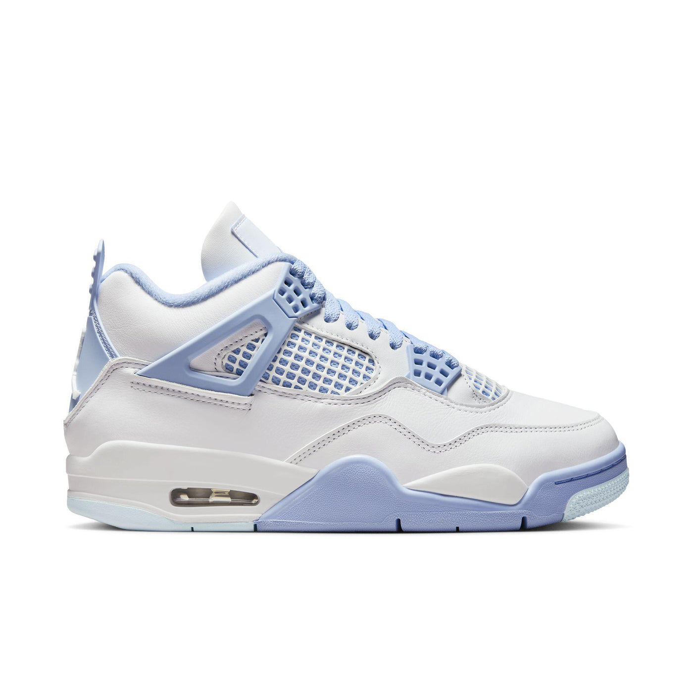 Women's Air Jordan 4 Retro White/Aluminum-Blue Tint-Oil Green