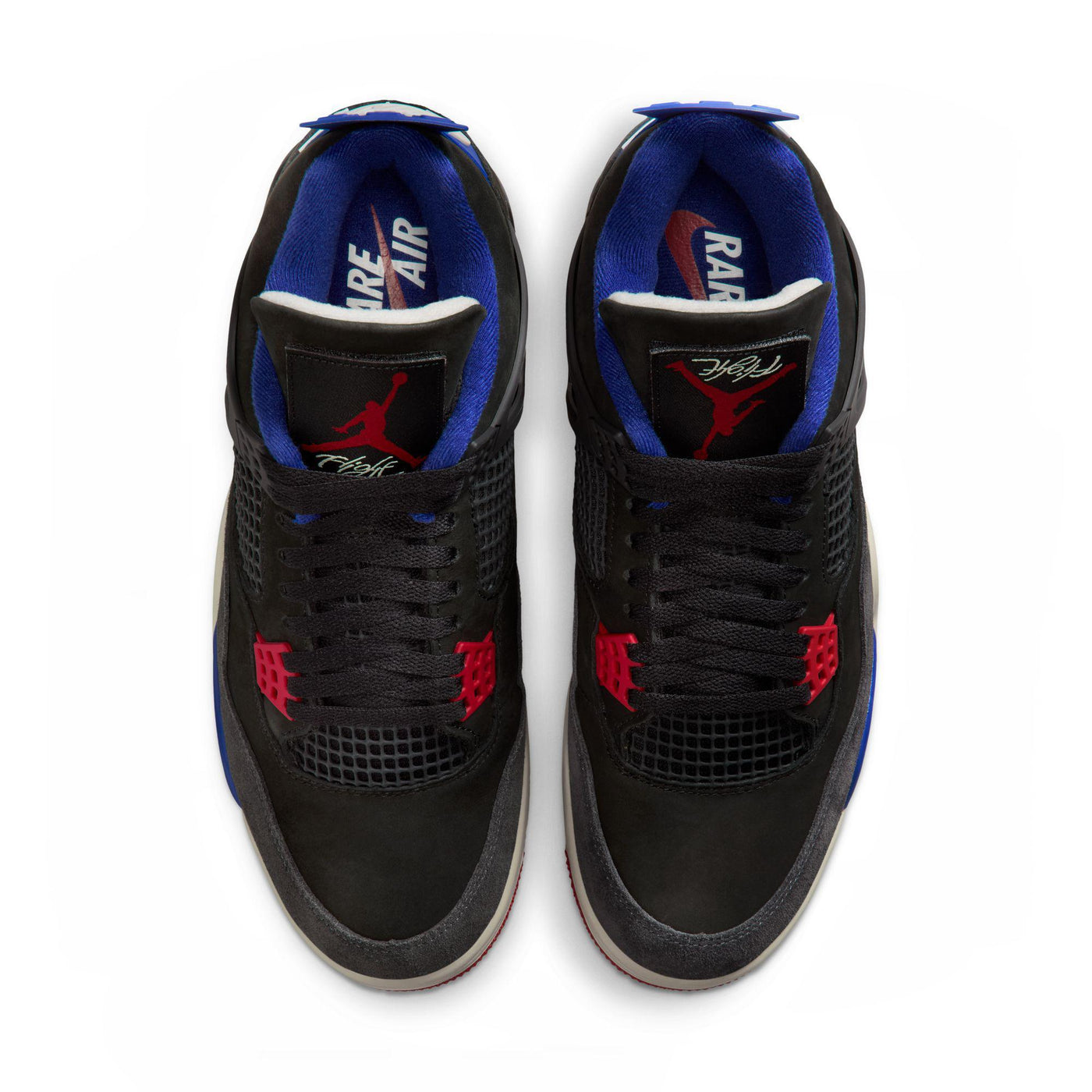 Air Jordan 4 Retro Black/Fire Red-Deep Royal Blue