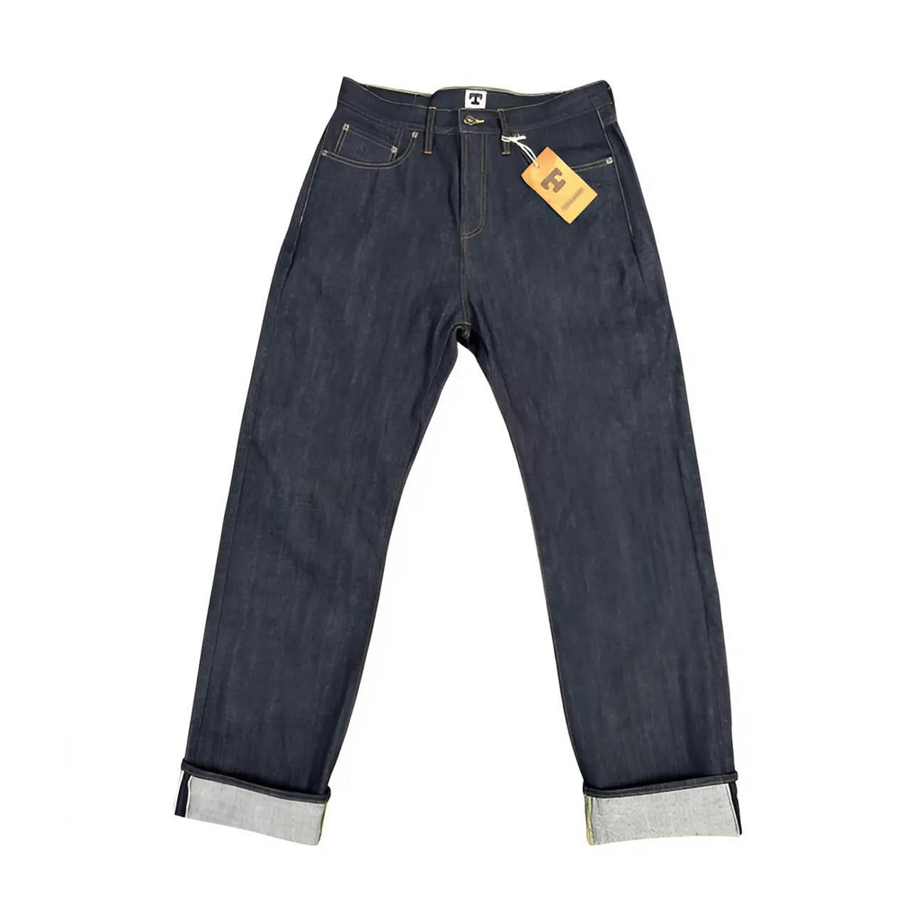Tellason Fredy Wide Leg Jean 14.75 oz. Indigo Selvedge Denim