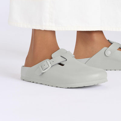 Birkenstock Boston Leather Mineral Gray