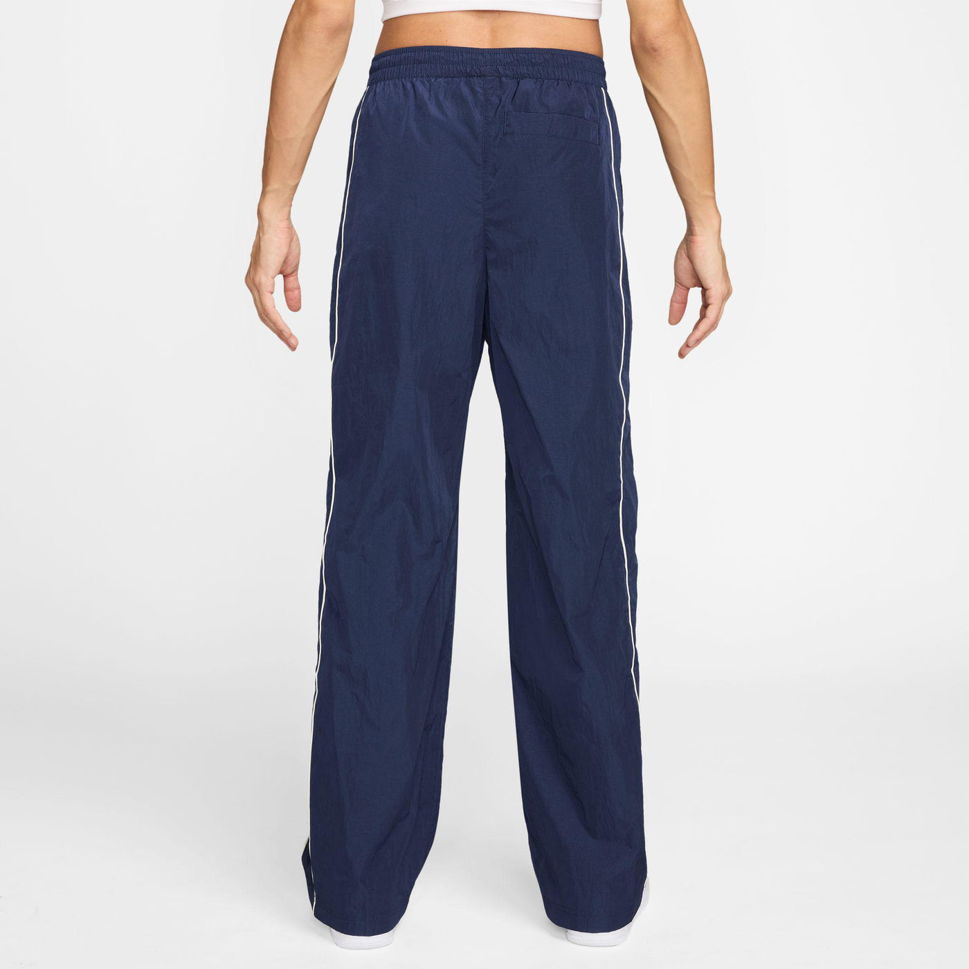 Nike Windrunner Women's High-Waisted Woven Open-Hem Pants Midnight Navy