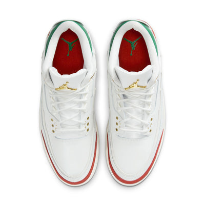 Air Jordan 3 Retro "El Vuelo" Summit White/Metallic Gold-Pine Green