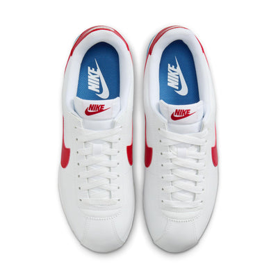 Women's Nike Cortez Leather White/Varsity Red-Varsity Blue