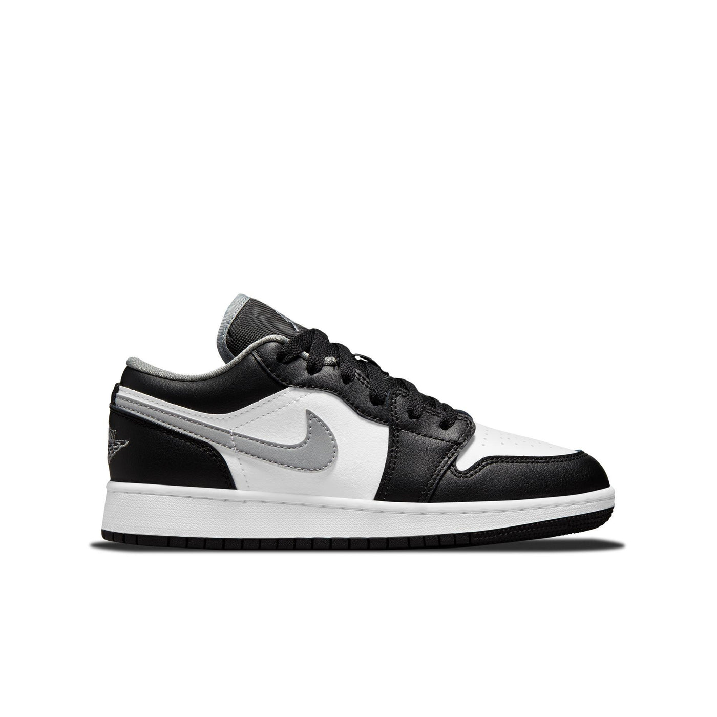Air Jordan 1 Low Big Kids' Shoes Black/Particle Grey-White