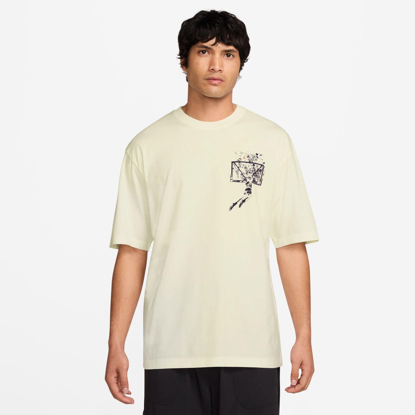 Jordan Brooklyn Men's Oversized Graphic T-Shirt Sail