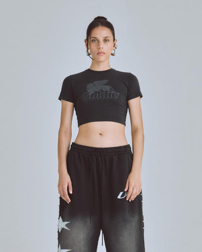 Undergold Agnus Dei UNDRGLD Baby Tee Vintage Black