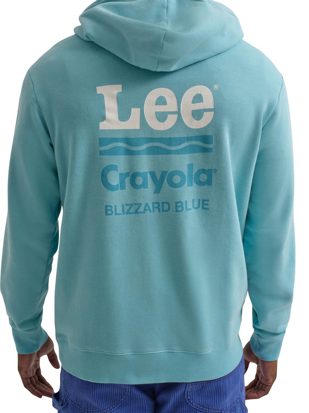 Lee x Crayola Hoodie Blizzard Blue