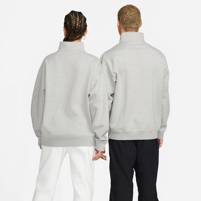 Nike Solo Swoosh Men's 1/4-Zip Top Dark Grey Heather