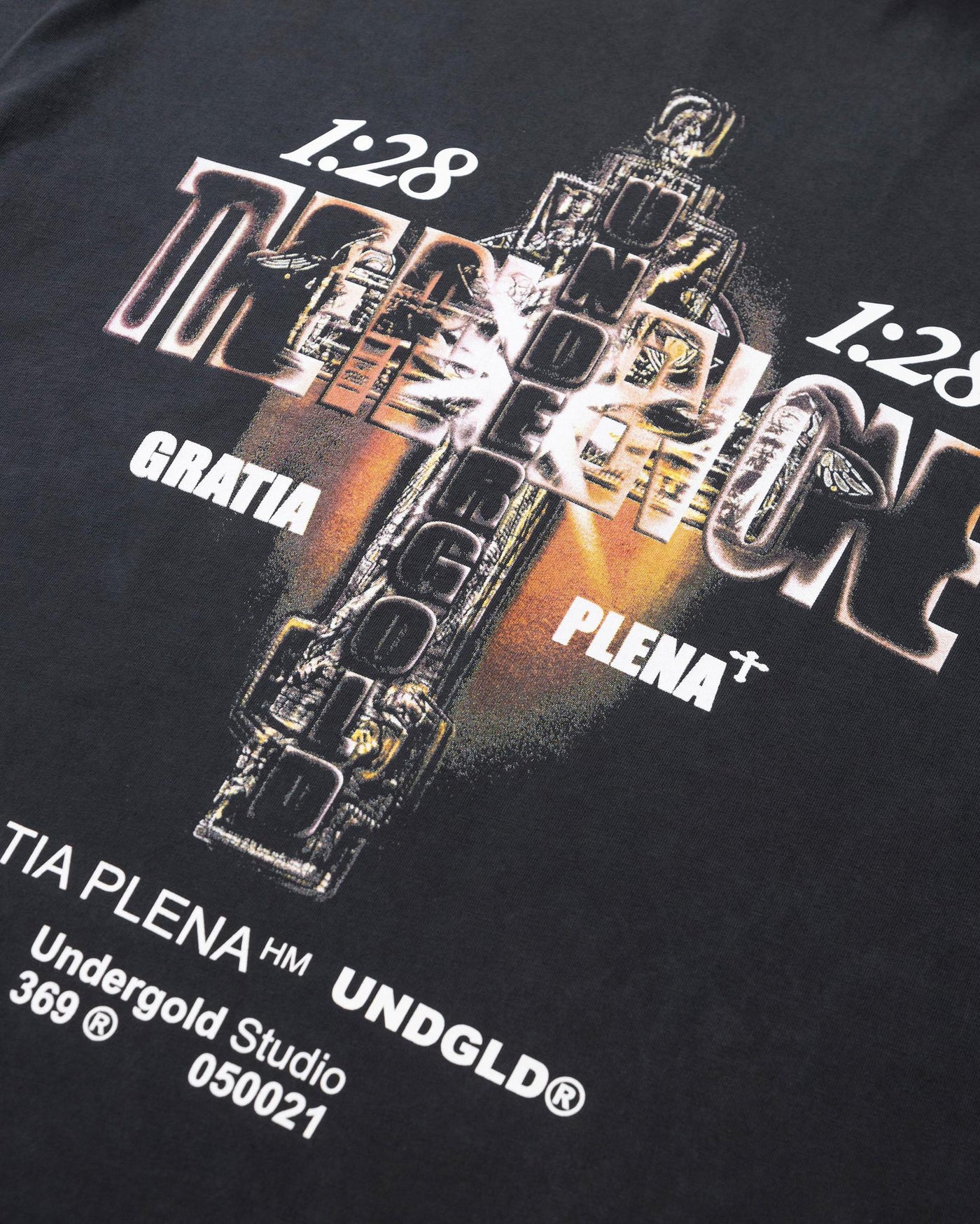 Undergold Gratia Plena The Risen One T-Shirt Vintage Black